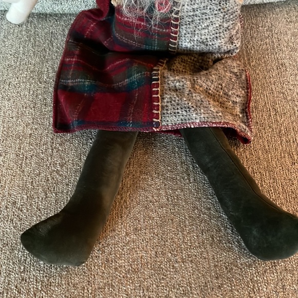 Felted Woof and Poof wool stuffed woodland Santa - Picture 3 of 6